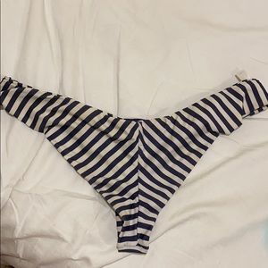 Frankie’s Bikini blue and white striped bottom